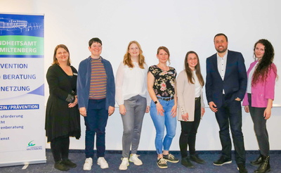 Die Personen Julia Körbel, Karen Wrigley-Simon, Tamara Caps, Nicole Meschkov und Isabella Zerritsch sowie Georgi Popivanov und Sandra Kern