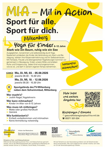 Yoga für Kinder in Miltenberg