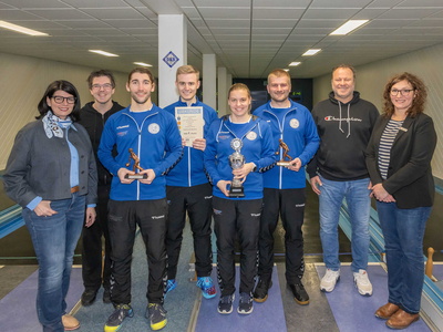 Siegerehrung beim Landkreispokal Kegeln