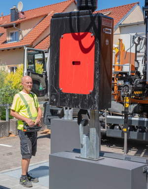 Leerung der Unterflur-Container