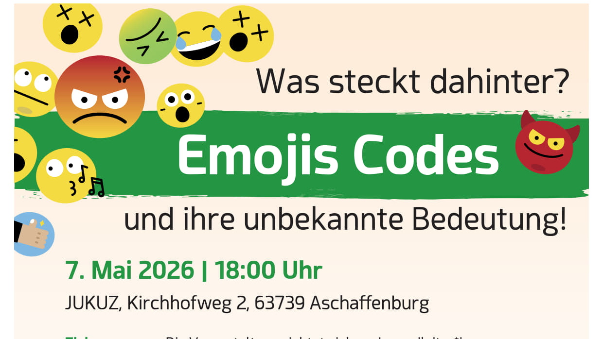 Plakat "Emojis Codes und ihre unbekannte Bedeutung"