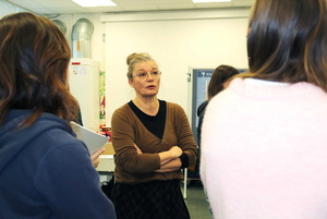 Birgit Englert von der Fachstelle Suchtprävention des Landratsamtes