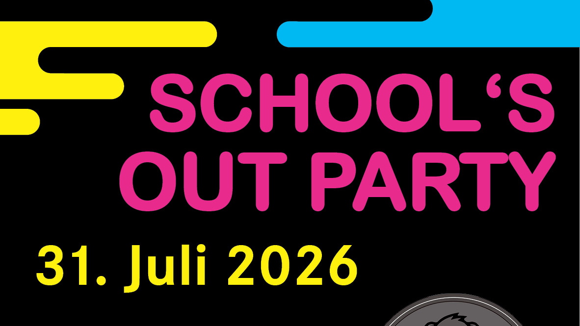 Plakat zur School`s out Party