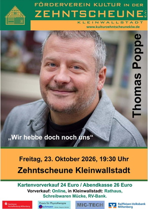 Plakat mit Bild von Thomas Poppe