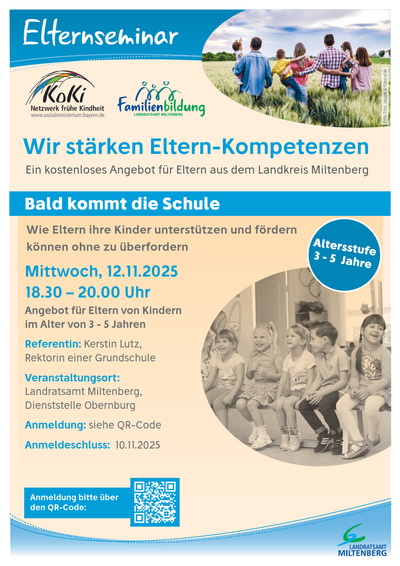 Plakat Bald kommt die Schule