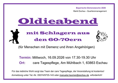 Plakat mit Infos zur Veranstaltung