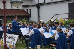 Musiker von hinten