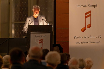 Roman Kempf während der Lesung