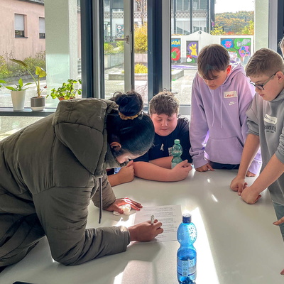 Schüler bei der Planung