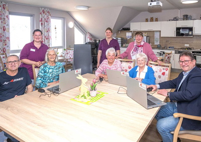 Bewohnerinnen und Bewohner des Elsenfelder Haus Dominic