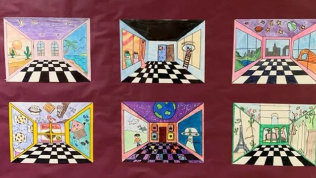 Optische Illusion - Perspektiven-Box