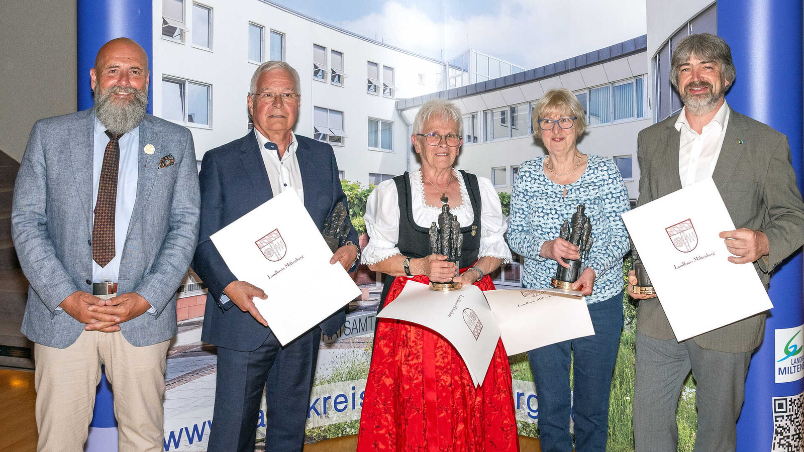 Ehrenpreise für Zawidzki, Schmitt, Faust und Goebel