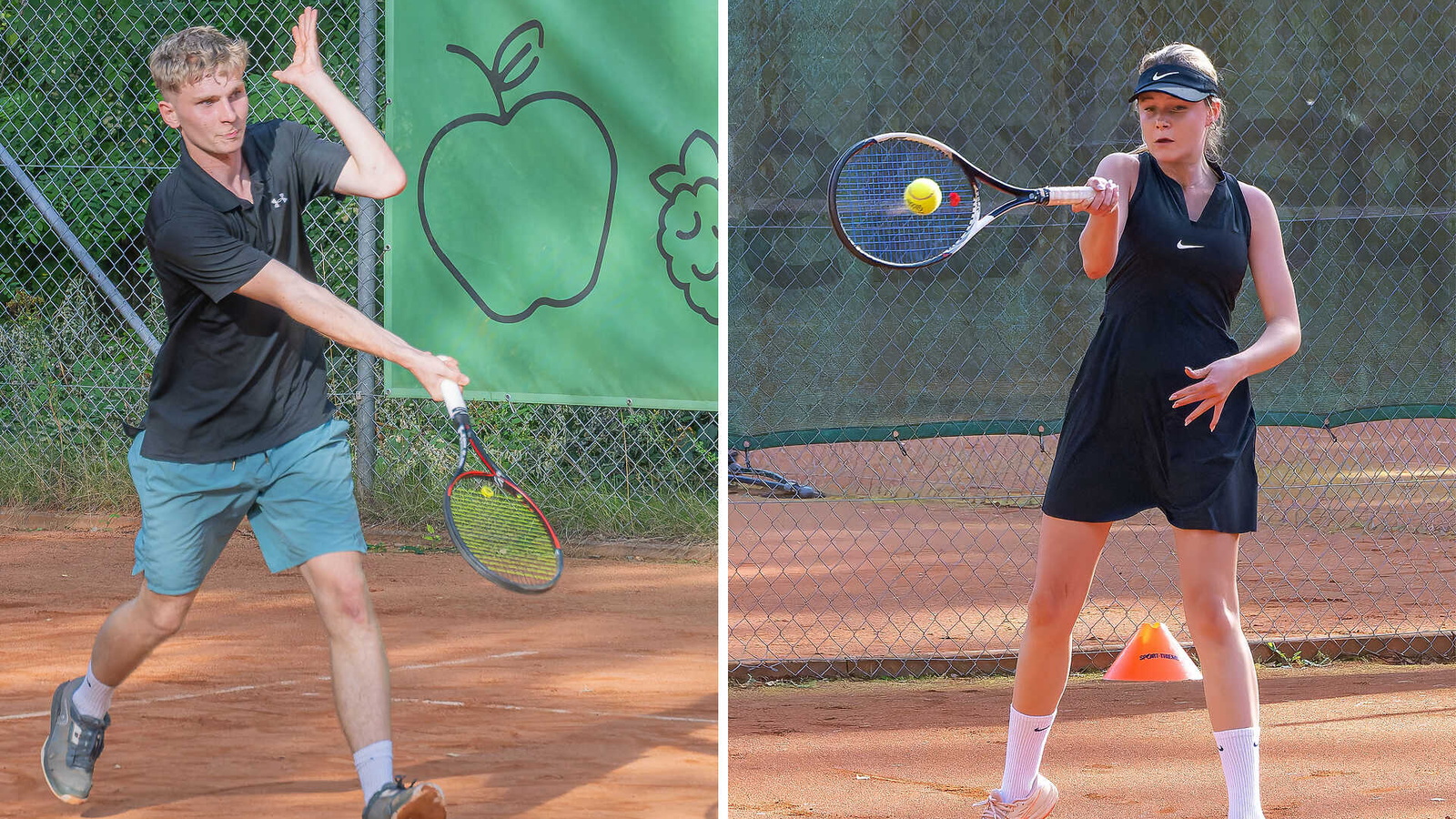 Die Sieger Leander Stelzer (links) und Mia Leibmann