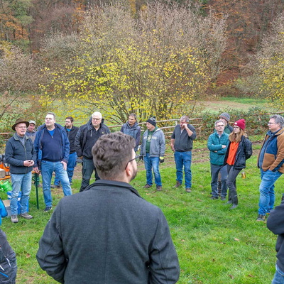 Begrüßung der rund 40 Gäste