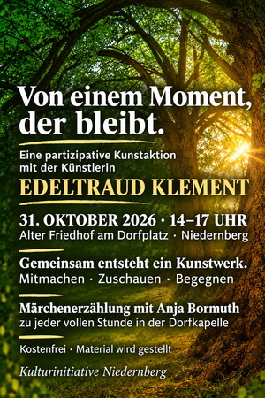 Plakat mit Infos zur Veranstaltung