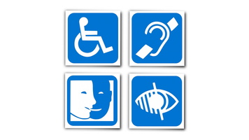 Symbole verschiedener Handicaps