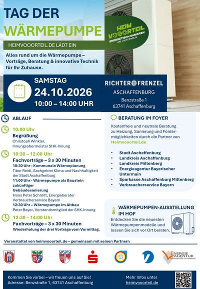 Plakat zur Veranstaltung "Tag der Wärmepumpe"