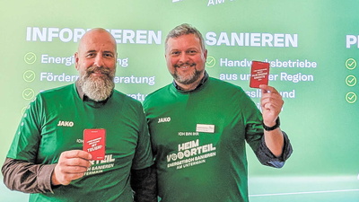 Landrat Bernd Schötterl und Klimaschutzmanager Sebastian Randig