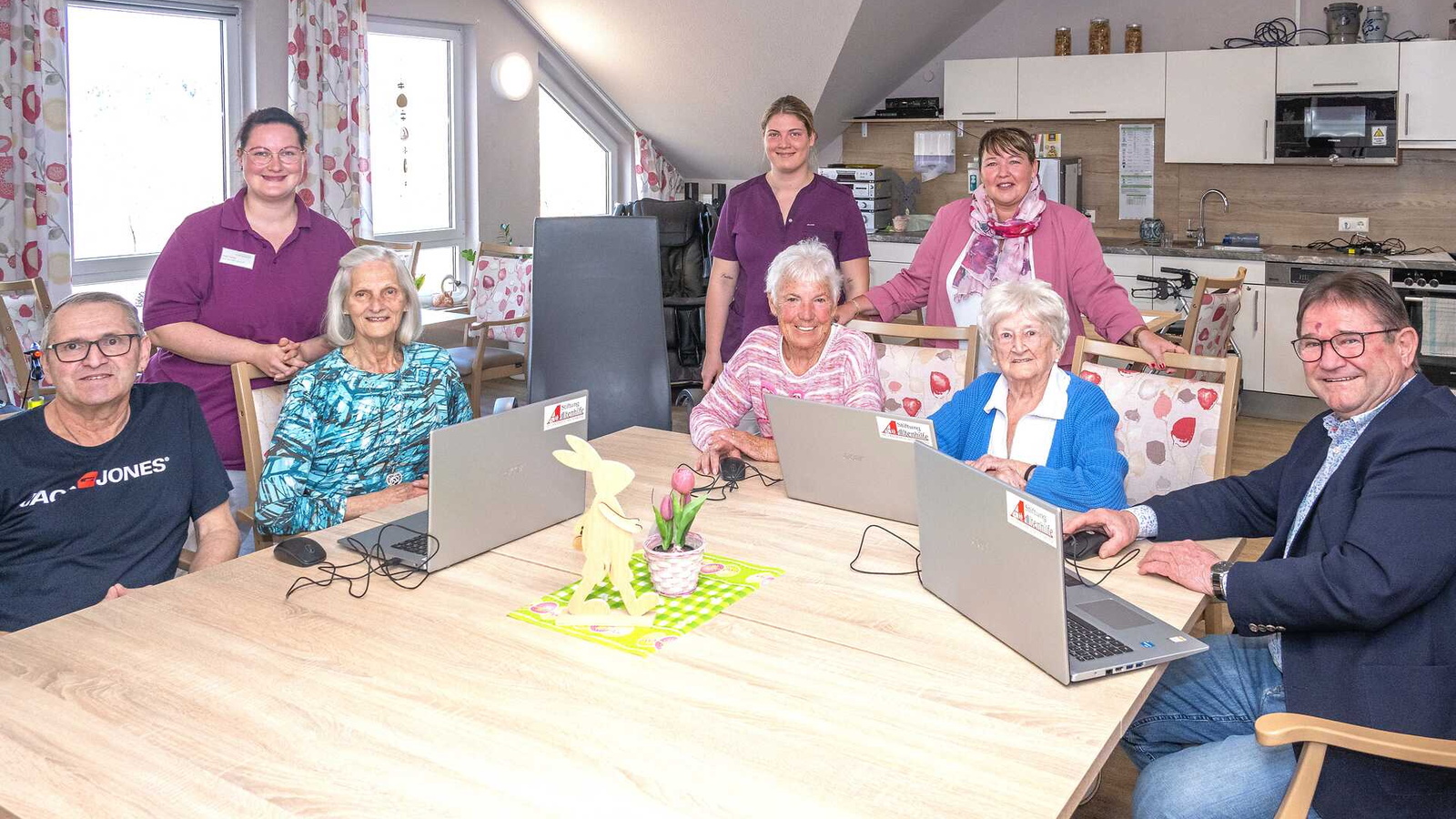 Bewohnerinnen und Bewohner des Elsenfelder Haus Dominic