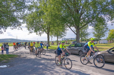 Teilnehmer der Drei-Länder-Radtour
